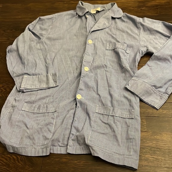 Christian Dior Pyjama blue checkered top - Picture 3 of 4